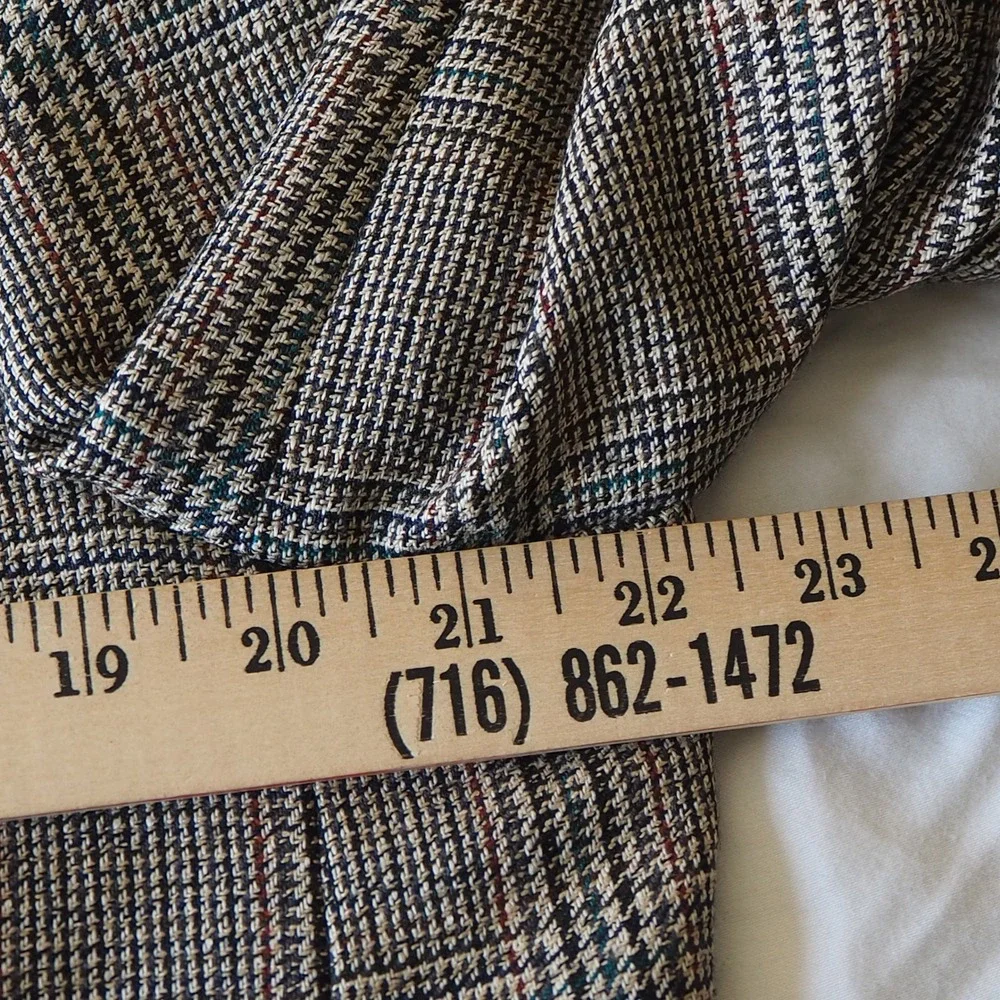 Vintage Polo University Club Ralph Lauren Glen Plaid Sports Coat 42 L* Silk Wool